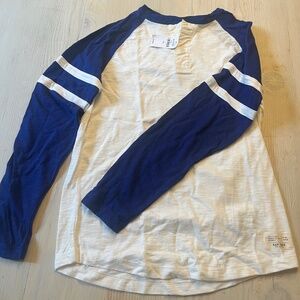 Gap boys Baseball Long Sleve Polo Shirt. Size L